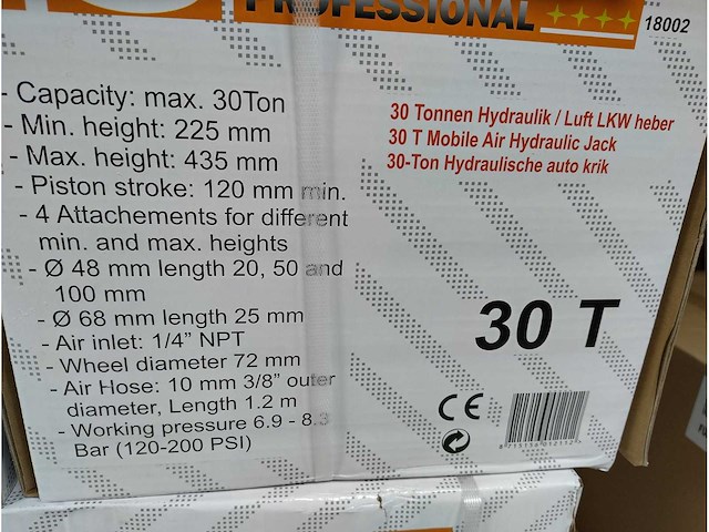 Stahlkaiser - 2025 - hydraulisch - garagekrik 30 ton - afbeelding 7 van  8