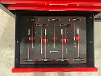 Stahlwelt stw222 gereedschapswagen met achterwand en kastjes - afbeelding 5 van  19