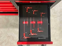 Stahlwelt stw222 gereedschapswagen met achterwand en kastjes - afbeelding 7 van  19