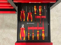 Stahlwelt stw222 gereedschapswagen met achterwand en kastjes - afbeelding 9 van  19