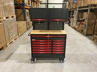 Stahlwelt stw222 gereedschapswagen met achterwand en kastjes - afbeelding 1 van  19