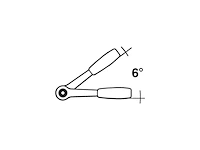 Stahlwille 735/5 58250005 insteekratel 3/8" (10 mm) - afbeelding 2 van  3