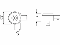 Stahlwille 735/5 58250005 insteekratel 3/8" (10 mm) - afbeelding 3 van  3