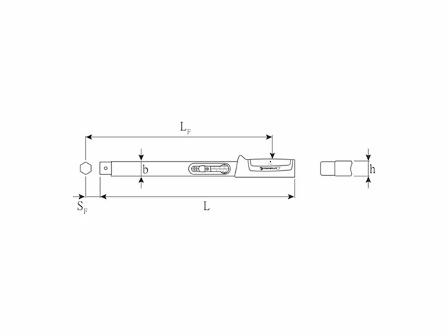 Stahlwille momentsleutel manoskop no.730/5 quick 6-50 n-m wkz.aufn.9x12mm - afbeelding 2 van  3