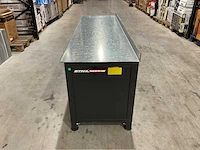 Stahlworks 4 laden, 4 kastdeuren / in hoogte verstelbaar zwarte werkbank - afbeelding 9 van  10