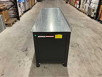 Stahlworks 4 laden, 4 kastdeuren / in hoogte verstelbaar zwarte werkbank - afbeelding 8 van  10