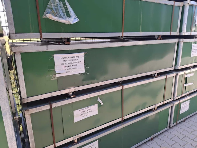 Stahlworks 4x4x3,15 meter dierenverblijf / weidetent - afbeelding 4 van  4