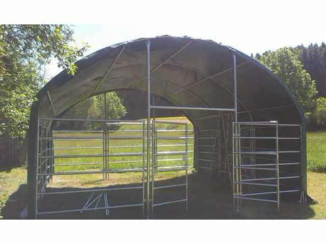 Stahlworks 6x6x3,7 meter dierenverblijf / weidetent - afbeelding 2 van  3