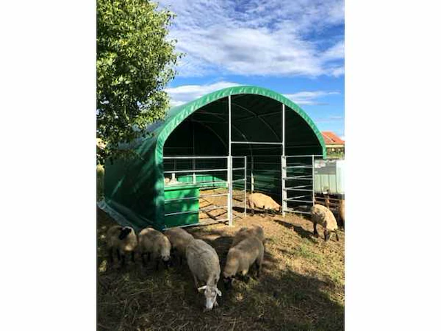 Stahlworks 6x6x3,7 meter dierenverblijf / weidetent - afbeelding 3 van  3