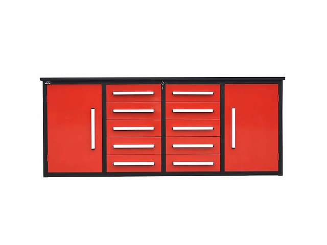 Stahlworks sw-12 industrial red werkbank - afbeelding 1 van  6