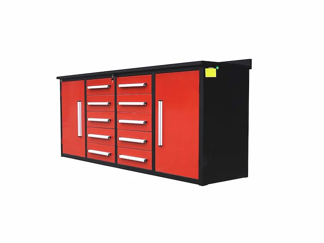 Stahlworks sw-12 industrial red werkbank - afbeelding 2 van  6