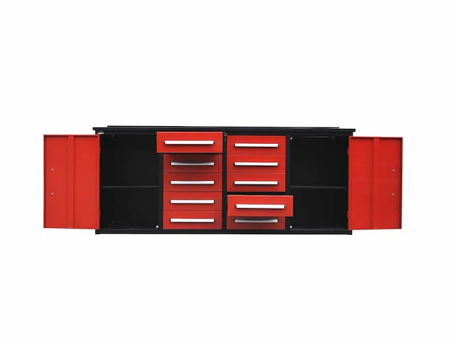 Stahlworks sw-12 industrial red werkbank - afbeelding 4 van  6