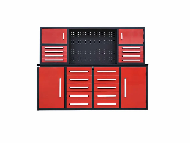 Stahlworks sw-20 industrial red werkbank - afbeelding 1 van  6