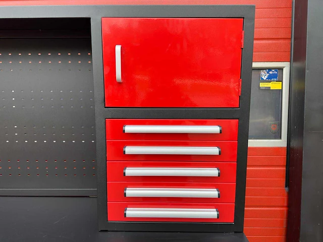 Stahlworks sw-32 industrial red werkbank - afbeelding 8 van  11