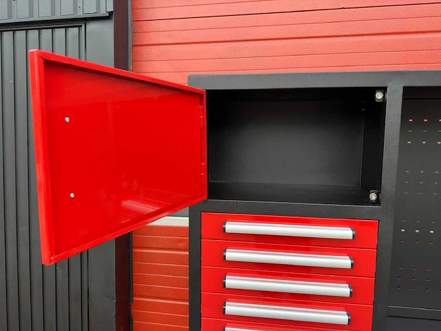 Stahlworks sw-32 industrial red werkbank - afbeelding 10 van  11