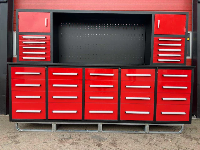 Stahlworks sw-32 industrial red werkbank - afbeelding 1 van  11