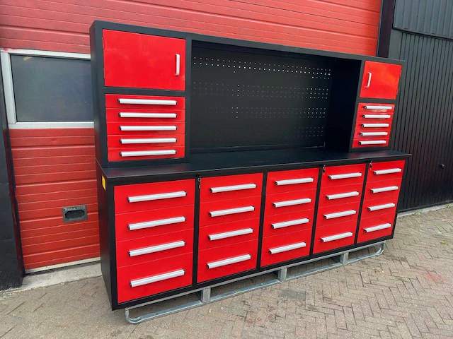 Stahlworks sw-32 industrial red werkbank - afbeelding 2 van  11