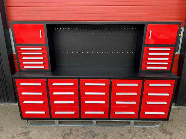 Stahlworks sw-32 industrial red werkbank - afbeelding 3 van  11