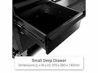 Stahlworks werkbank deluxe black 72 inch 15 drawers - afbeelding 4 van  6