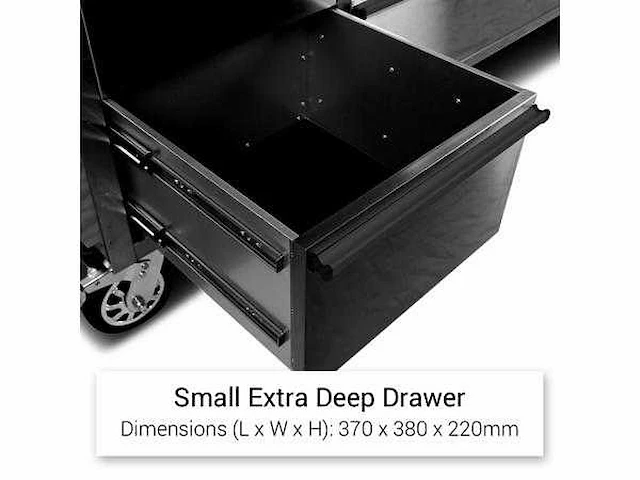 Stahlworks werkbank deluxe black 72 inch 15 drawers - afbeelding 5 van  6