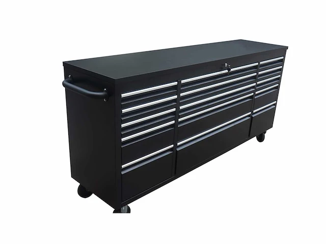 Stahlworks werkbank deluxe black 72 inch 15 drawers - afbeelding 1 van  9