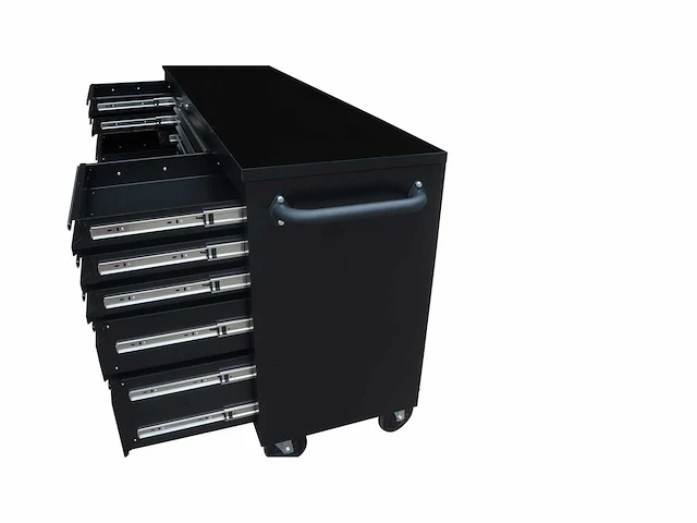 Stahlworks werkbank deluxe black 72 inch 15 drawers - afbeelding 5 van  9