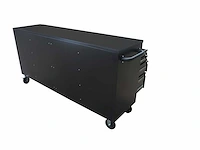 Stahlworks werkbank deluxe black 72 inch 15 drawers - afbeelding 7 van  9