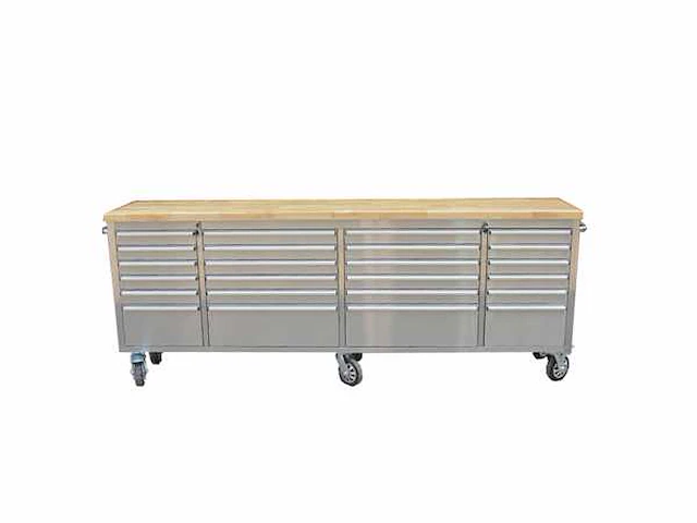 Stahlworks werkbank deluxe rvs 96 inch 15 drawers - afbeelding 2 van  8