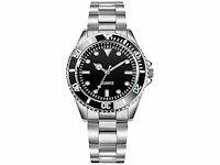 Stainless steel band analog luminous waterproof quartz watch for men - polshorloge - afbeelding 1 van  3