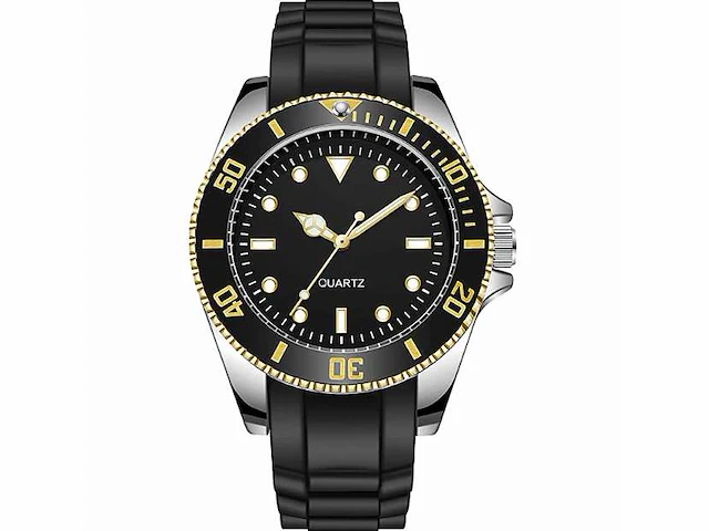 Stainless steel band analog luminous waterproof quartz watch for men - polshorloge - afbeelding 1 van  2
