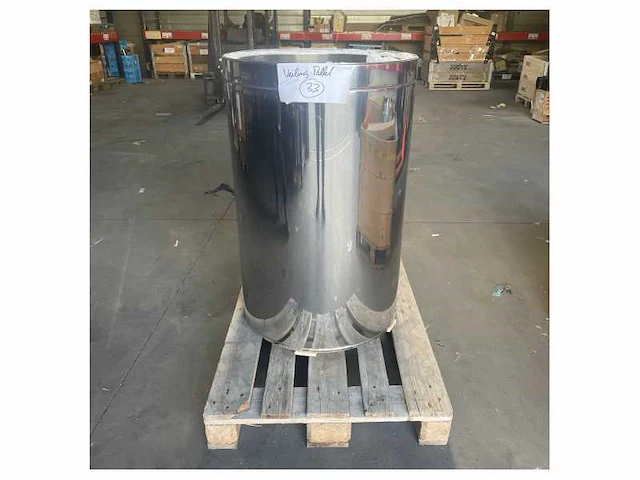 Stainless steel fire place chimney d350 mm - afbeelding 2 van  2