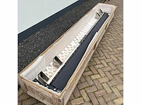 Stainless steel retractable awning with poles 3600 x 2700 mm black 24v - afbeelding 1 van  7