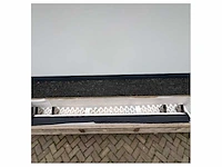 Stainless steel retractable awning with poles 3600 x 2700 mm black 24v - afbeelding 2 van  7