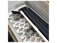 Stainless steel retractable awning with poles 3600 x 2700 mm black 24v - afbeelding 4 van  7