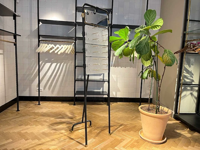 Stalen brillendisplay met spiegel - afbeelding 1 van  7
