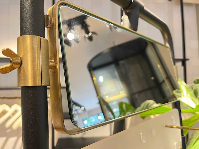 Stalen brillendisplay met spiegel - afbeelding 3 van  7