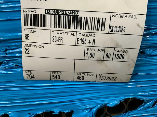 Stalen buis 22x1500mm (3000x) - afbeelding 4 van  4