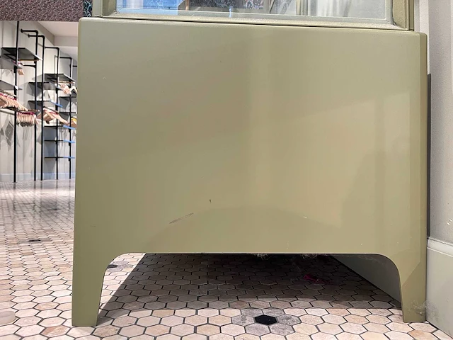 Stalen hang- en legkast met lade olijfgroen - afbeelding 2 van  11