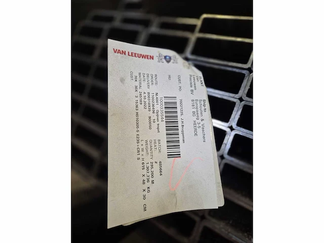 Stalen kokerprofielen e235 + cr1 s2 (2614kg) - afbeelding 6 van  6