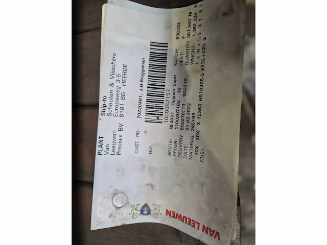 Stalen kokerprofielen e235 + cr1 s2 (2724kg) - afbeelding 6 van  6