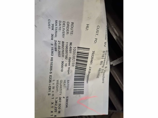 Stalen kokerprofielen e235 + cr1 s2 (5338kg) - afbeelding 3 van  8