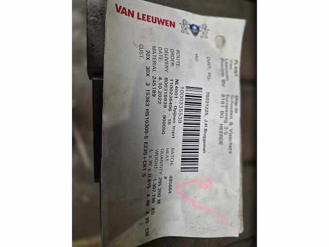 Stalen kokerprofielen e235 + cr1 s2 (5338kg) - afbeelding 4 van  8