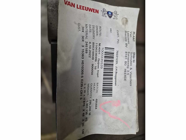 Stalen kokerprofielen e235 + cr1 s2 (5338kg) - afbeelding 6 van  8