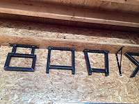 Stalen onderstellen met transparante poedercoating. voorbeelden - afbeelding 3 van  4