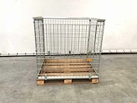 Stalen palletkooi voor blokpallets 1230x1100x1010 mm (20x) - afbeelding 3 van  10