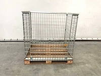 Stalen palletkooi voor blokpallets 1230x1100x1010 mm (20x) - afbeelding 4 van  10
