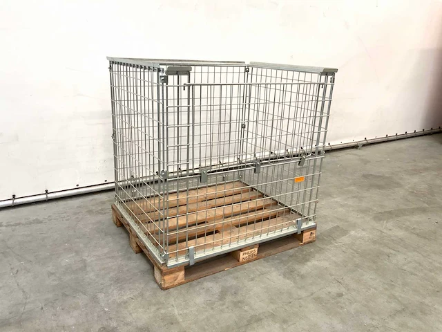 Stalen palletkooi voor blokpallets 1230x1100x1010 mm (20x) - afbeelding 5 van  10