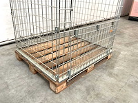 Stalen palletkooi voor blokpallets 1230x1100x1010 mm - afbeelding 5 van  10