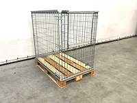 Stalen palletkooi voor europallets 1230x1100x820 mm (10x) - afbeelding 2 van  9