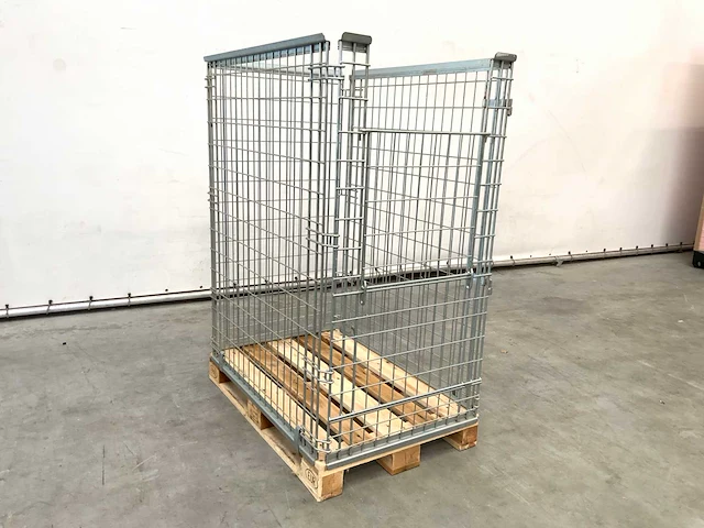 Stalen palletkooi voor europallets 1230x1500x820 mm (75x) - afbeelding 1 van  11